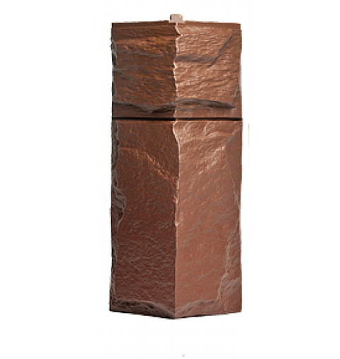 Угол T-Сайдинг-Гранит Леон Коричневый купить в Воронеже