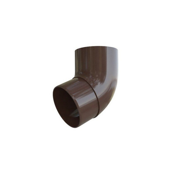 Водосток Альта-Профиль ПВХ – Колено 45 (коричневый) купить в Воронеже