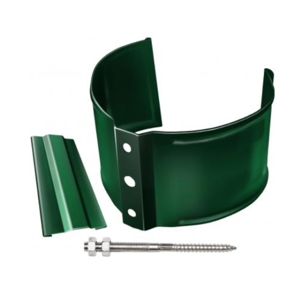 Водосток Grand Line 125x90 – Хомут трубы (на кирпич) RAL 6005 купить в Воронеже