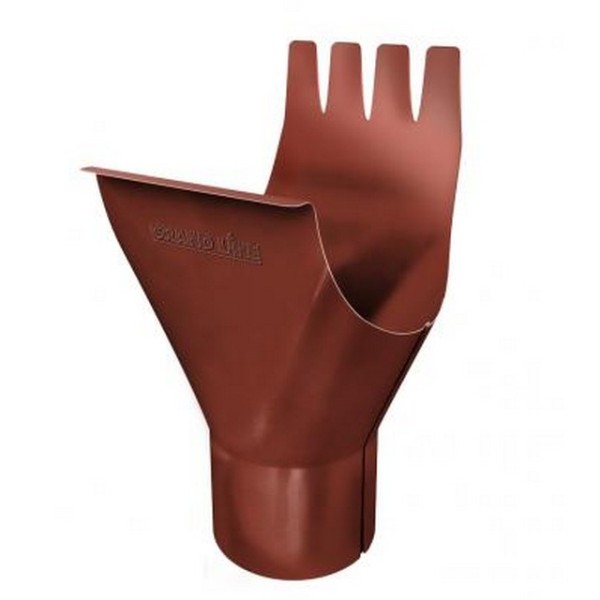 Водосток Grand Line 125x90 – Воронка желоба RAL 8004 купить в Воронеже