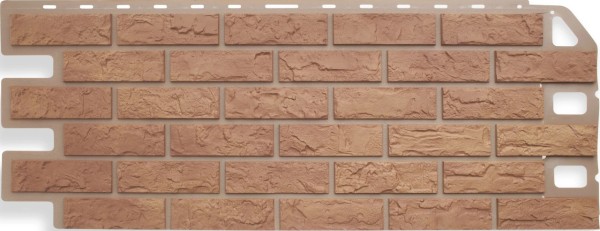 Фасадная панель Цокольный сайдинг Альта-профиль - коллекция "кирпич", кирпич бежевый купить в Воронеже