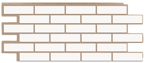 Фасадная панель T-Сайдинг - Кирпич Модерн Белый купить в Воронеже