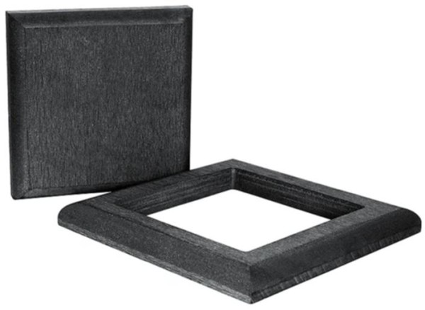 Комплект крышка и юбка ДПК для столба Polivan SINGARAJA черный купить в Воронеже