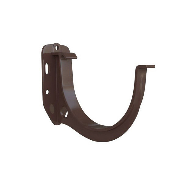 Водосток Альта-Профиль ПВХ – Кронштейн желоба водосточный (коричневый) купить в Воронеже