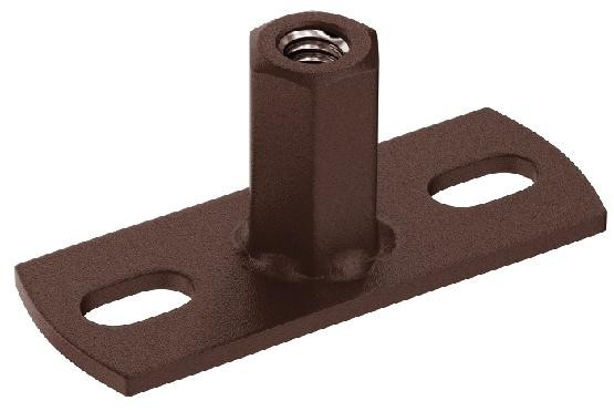 Водосток Aquasistem, Система 125x90 - Держатель для хомута под метиза RAL 8017 Коричневый matt купить в Воронеже