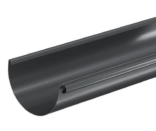 Водосток Aquasistem, система 150/100 - Водосточный желоб 3.00м RAL 7024 Тёмно-серый купить в Воронеже