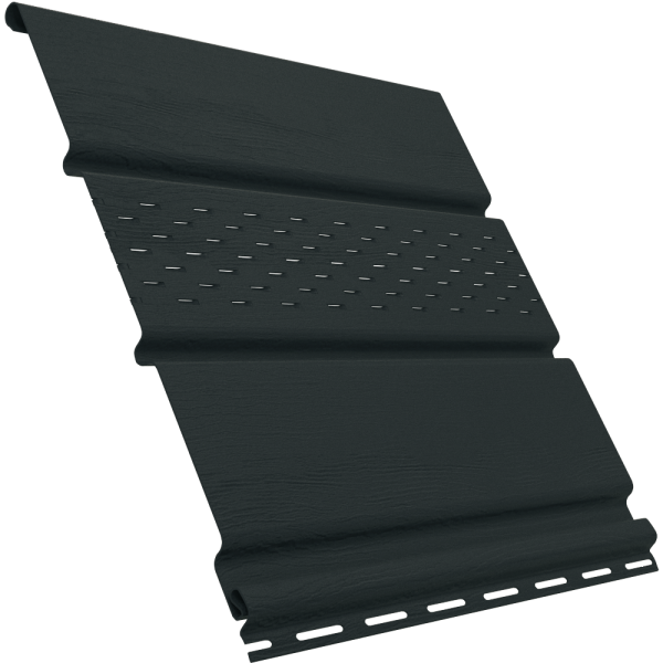 Софит Ю-Пласт перфорация по центру, графитовый купить в Воронеже