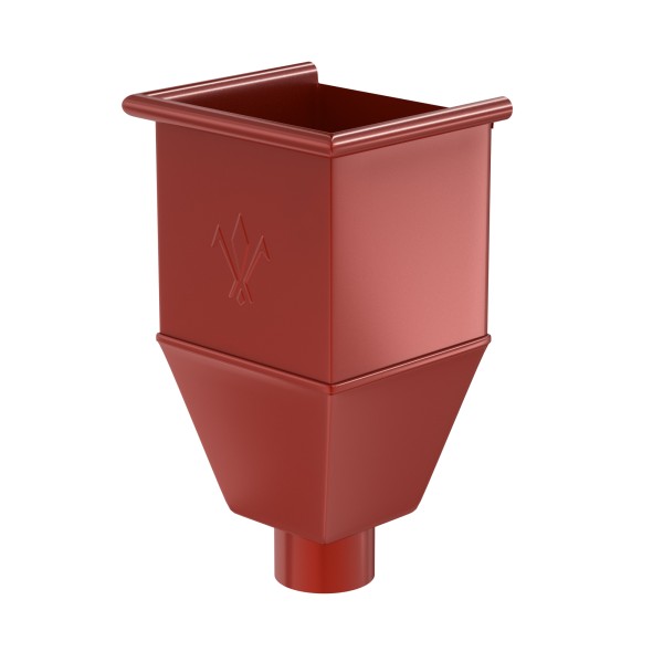 Водосток Aquasistem, система 150x100 - Воронка_водосборная удлиненая RR 29 Бургундский купить в Воронеже