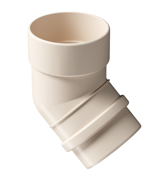 Колено 45˚ Docke Lux ПВХ Латте купить в Воронеже