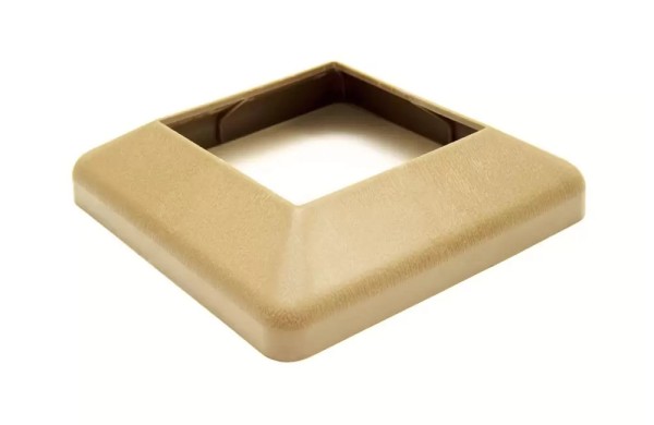 Крышка нижняя ПВХ для столба Deckart 100х100 Орех купить в Воронеже