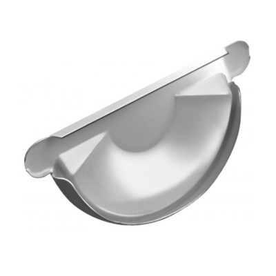 Водосток Grand Line 125x90 – Заглушка желоба RAL 9003