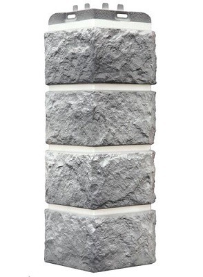 Угол наружный Grand Line Колотый Камень Гранит, Шов белый