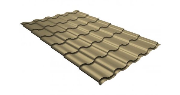 Металлочерепица кредо 0,45 PE RAL 1014 слоновая кость купить в Воронеже
