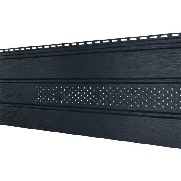 Софит Ю-Пласт Классический, перфорация по центру графит купить в Воронеже