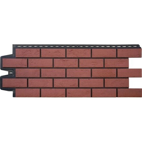 Фасадная панель Grand Line Состаренный кирпич Элит корица (махагон), ШОВ черный купить в Воронеже