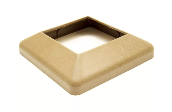 Крышка нижняя ПВХ для столба Deckart 125х125 Орех купить в Воронеже