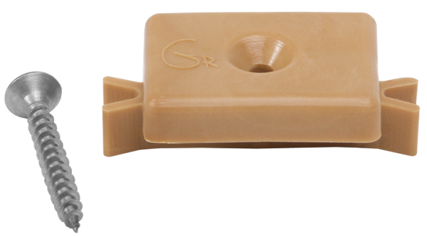Пластиковая клипса с саморезом, Grinder шовный монтаж 5 mm бежевый купить в Воронеже