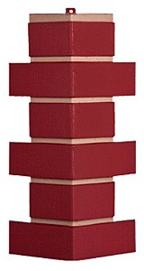 Угол T-Сайдинг - Кирпич Модерн Красный купить в Воронеже