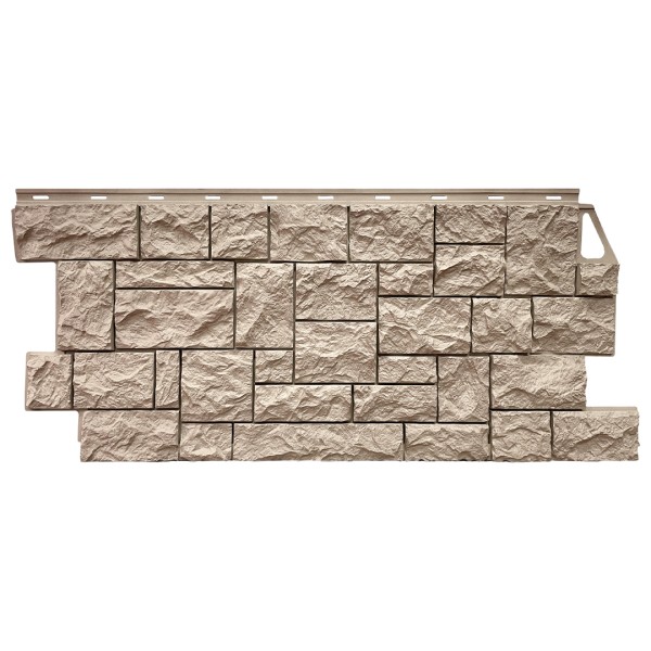 Фасадная панель FineBer, Камень Дикий, Песочный купить в Воронеже