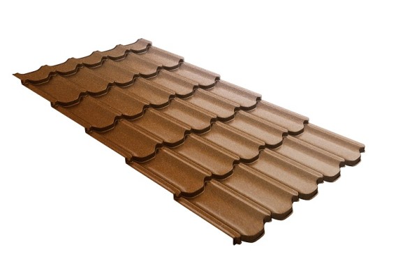 Металлочерепица квинта плюс с 3D резом 0,5 Quarzit Cuprum Steel купить в Воронеже