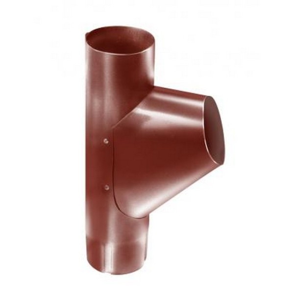 Водосток Grand Line 125x90 – Тройник RAL 8004 купить в Воронеже