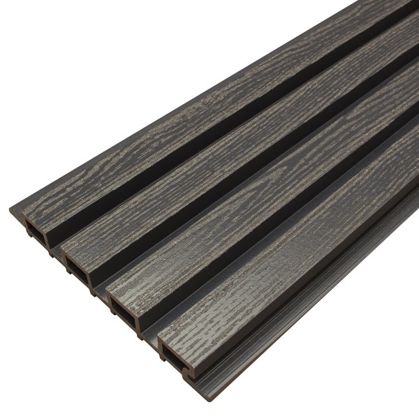 Фасадная доска из ДПК Faynag Wood Рейка Мокрый Асфальт купить в Воронеже