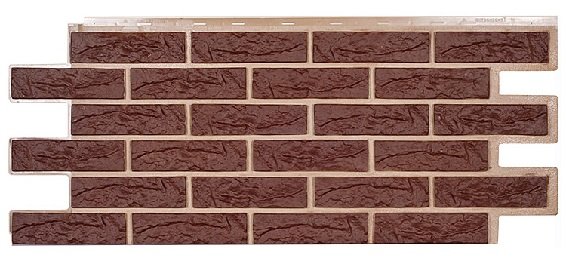 Фасадная панель Техоснастка, Лондон Брик, Коричневый купить в Воронеже