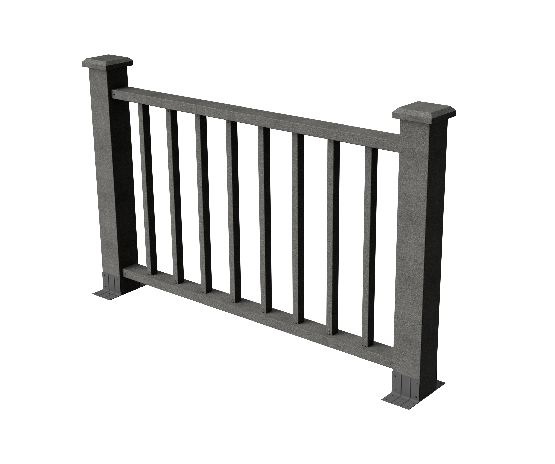 Ограждения декоративное ДПК GRINDERDECO Альма 1500 со скрытым крепежом серый базальт купить в Воронеже
