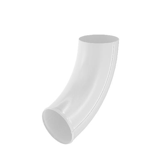 Водосток Aquasistem, система 125x90 - Отвод трубы RAL 9003 Белый купить в Воронеже