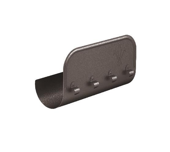 Водосток Aquasistem, Система 125x90 - Ограничитель перелива прямой RR 32 Тёмно-коричневый matt купить в Воронеже