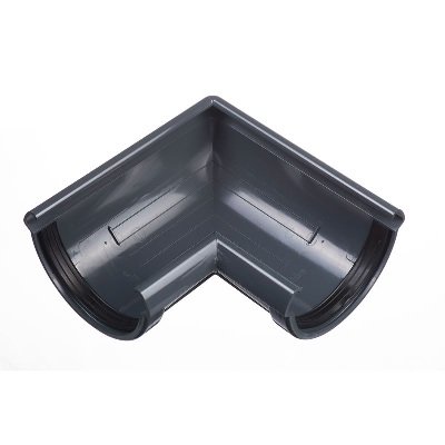 Угол желоба универсальный 90° Docke Lux ПВХ - Графит купить в Воронеже