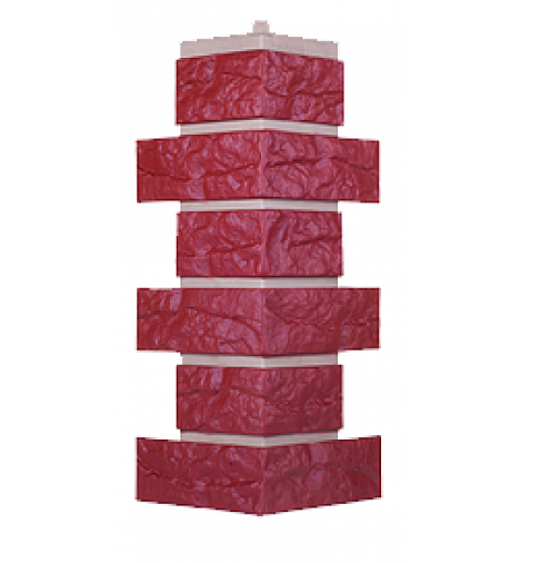 Угол T-Сайдинг-Кирпич Лондон Брик Бордовый купить в Воронеже