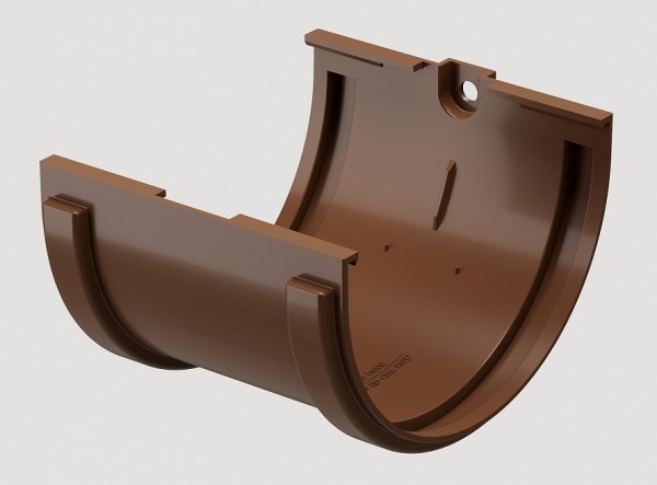 Соединитель желобов ПВХ Docke STANDART Светло-коричневый купить в Воронеже