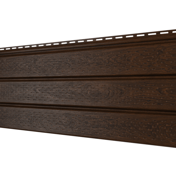 Софит Ю-Пласт с полной перфорацией, Орех тёмный купить в Воронеже