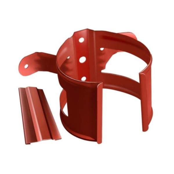 Водосток Grand Line 125x90 – Хомут трубы (на дерево) RAL 8004 купить в Воронеже