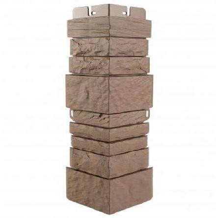 Угол наружный Альта-Профиль Скалистый камень ЭКО Терракотовый купить в Воронеже