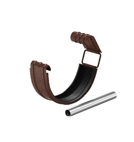 Водосток Aquasistem, Система 125x90 - Соединитель желоба с резиновым уплотнителем RAL 8017 Коричневый matt купить в Воронеже