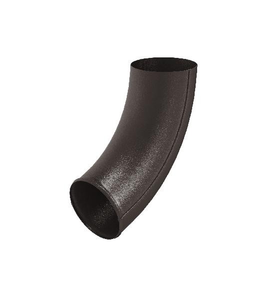 Водосток Aquasistem, Система 125x90 - Отвод трубы RR 32 Тёмно-коричневый matt купить в Воронеже