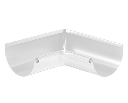 Водосток Aquasistem, система 125x90 - Угол желоба, внутренний 90° RAL 9003 Белый купить в Воронеже