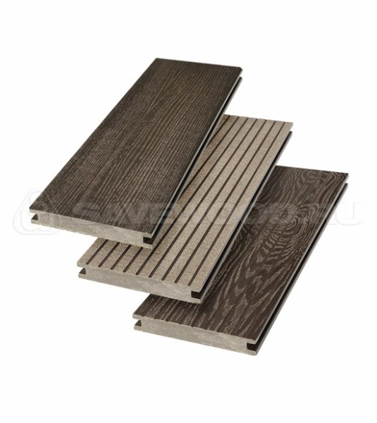 Террасная доска SW Fraxinus (R) полнотелая «SaveWood» Темно-коричневый купить в Воронеже