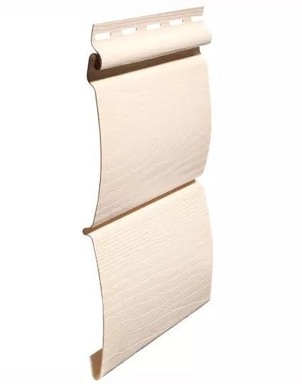 Виниловый сайдинг fineber (файнбер) - серия blockhouse (блокхаус) "бревно", слоновая кость купить в Воронеже