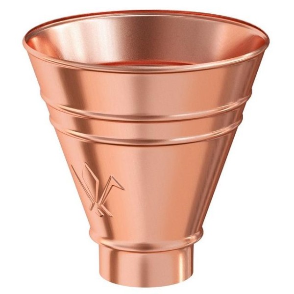 Водосток Aquasistem, система 125x90 - Воронка водосборная круглая Медь купить в Воронеже