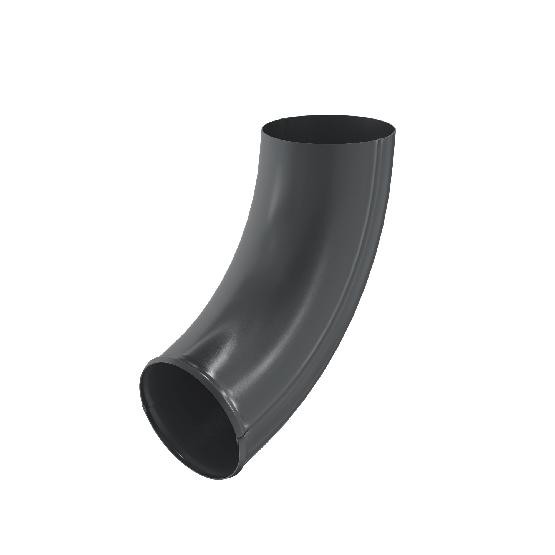 Водосток Aquasistem, система 125x90 - Отвод трубы RAL 7024 Тёмно-серый купить в Воронеже