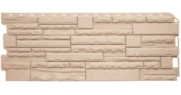 Фасадная панель Альта-Профиль Скалистый камень ЭКО Кремовый купить в Воронеже