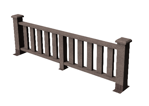 Ограждения декоративное ДПК GRINDERDECO Эрес венге купить в Воронеже