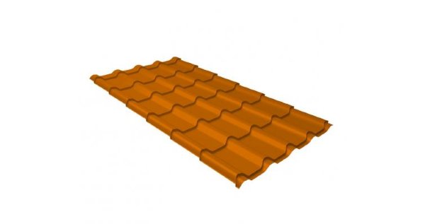 Металлочерепица камея 0,45 PE RAL 2004 оранжевый купить в Воронеже