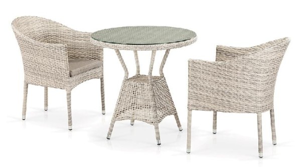 Комплект плетеной мебели AFINA из иск. ротанга T705ANT/Y350-W85 Latte 2Pcs купить в Воронеже
