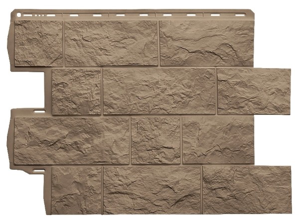 Фасадная панель Альта-Профиль Туф ЭКО Бежевый купить в Воронеже