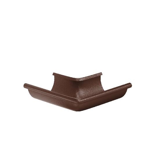 Водосток Aquasistem, Система 125x90 - Угол желоба, наружный 90° RAL 8017 Коричневый matt купить в Воронеже