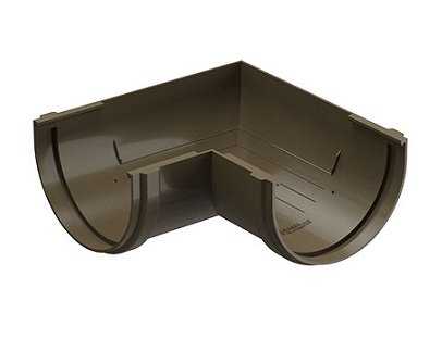 Угол желоба 90˚ Docke Premium ПВХ - Каштан купить в Воронеже